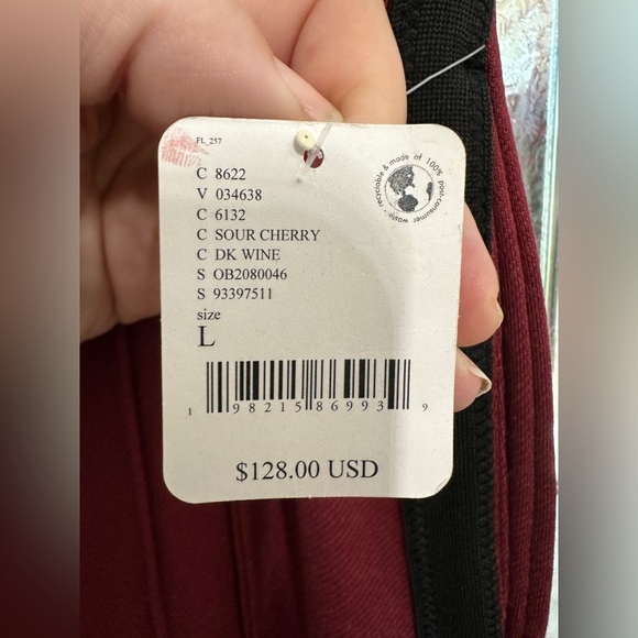 Free People Movement Fineline Pants in Sour Cherry size Large - NWT - Picture 13 of 13